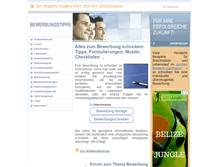 Tablet Screenshot of bewerbung-forum.de